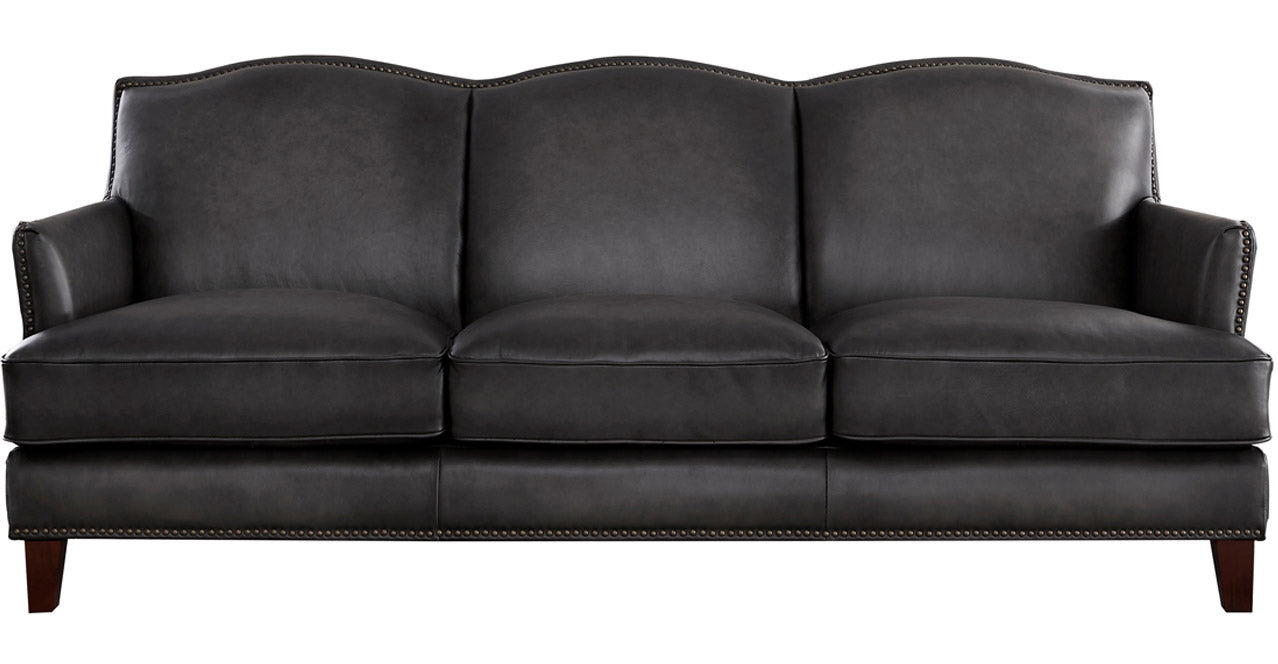 Oxford Leather Sofa Collection, Ash Gray